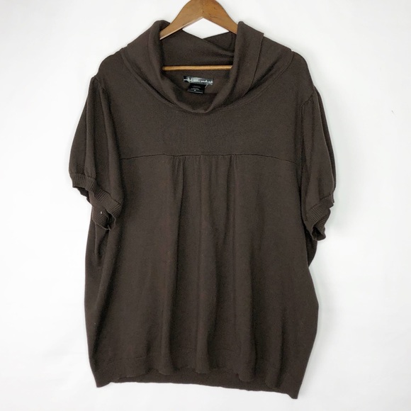 united states sweaters Sweaters - UNITED STATES SWEATER Short Sleeve Brown Sweater